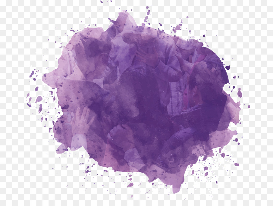 900x680 Watercolor Painting - Violet Watercolor