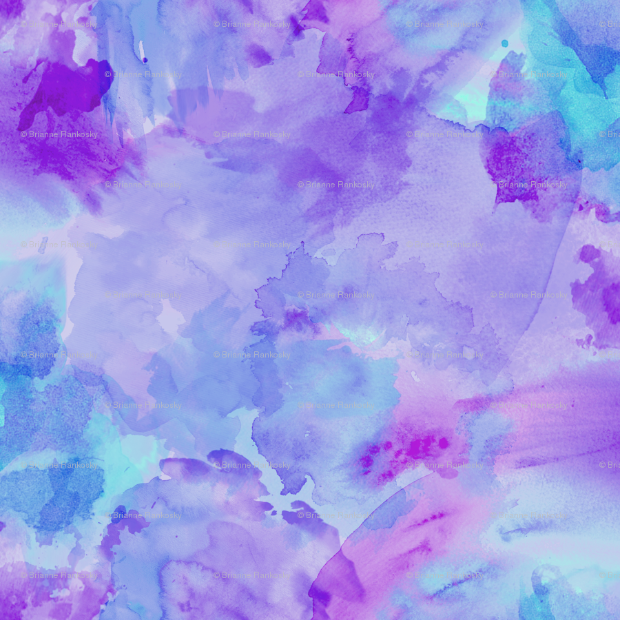 900x900 Aqua Violet Watercolor Splashes Wallpaper - Violet Watercolor