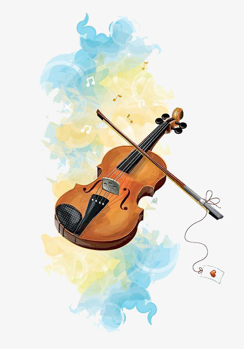 500x714 Watercolor Violin, Watercolor Clipart, Violin, Music Png Image And - Violin Watercolor