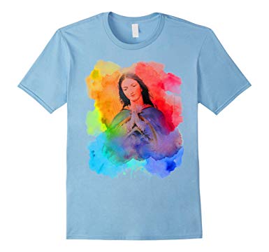 385x360 The Madonna Tshirt - Virgin Mary Watercolor