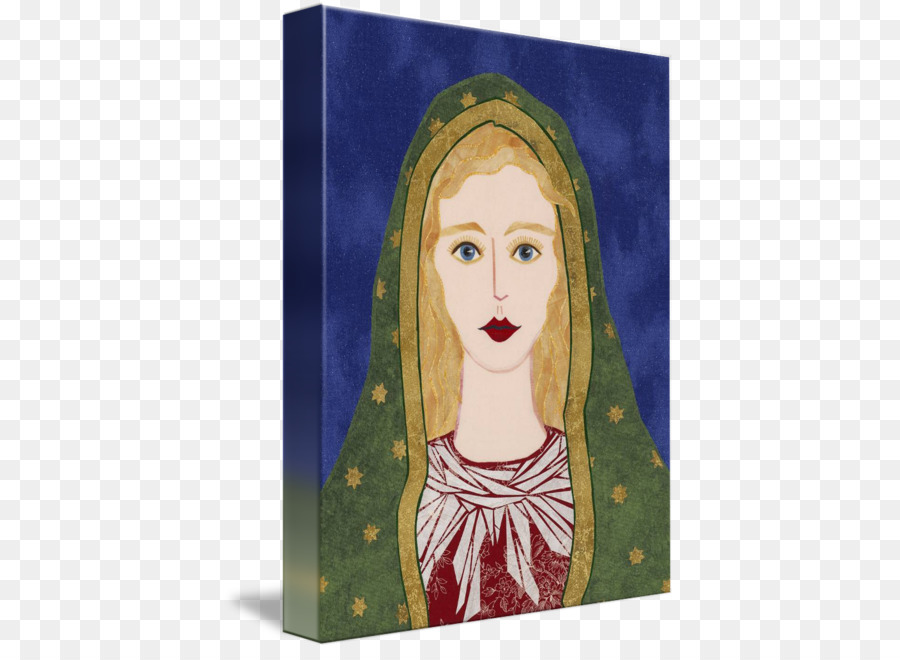 900x660 Watercolor Painting Portrait Modern Art - Virgin Mary Watercolor