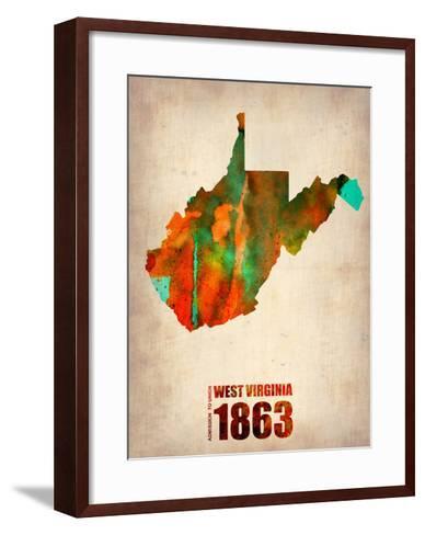 388x488 West Virginia Watercolor Map Art Print By Naxart - Virginia Watercolor