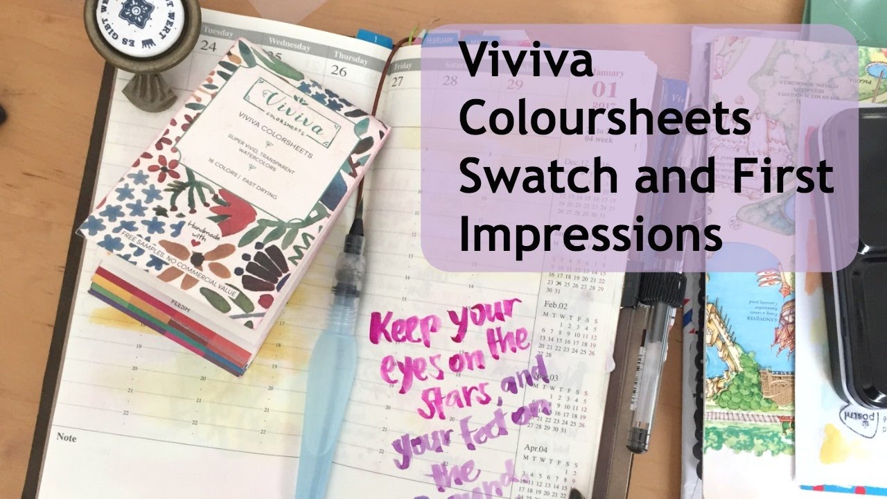 1280x720 Viviva Colorsheets Portable Watercolor Sheets First Impressions - Viviva Watercolor
