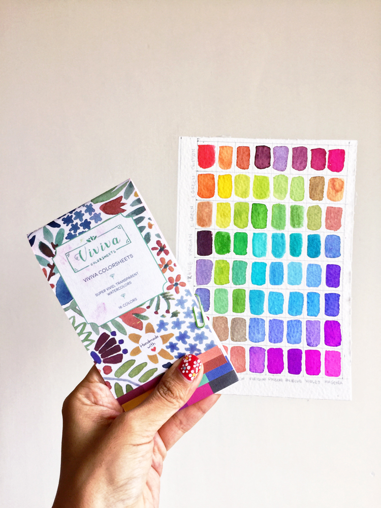 750x1000 Viviva Watercolour Colorsheets Review Coco Gigi Design - Viviva Watercolor