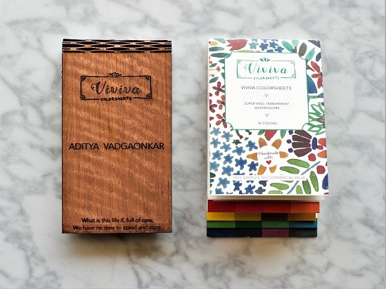 549x411 Portable Colorsheet Packs Watercolors In Your Pocket To Paint - Viviva Watercolor