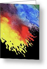 155x226 Abstract Volcano Splashes Of Lava Watercolor Duvet Cover For Sale - Volcano Watercolor