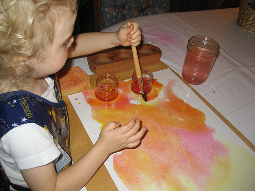 500x375 Wet On Wet Watercolor Painting In The Waldorf Inspired - Waldorf Watercolor Painting