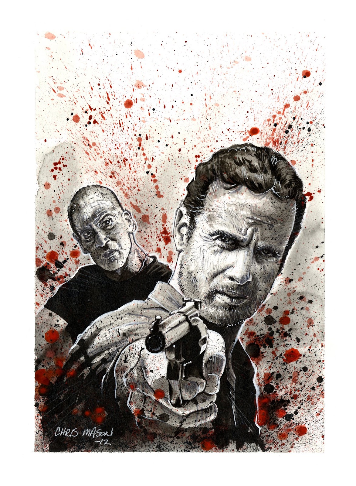 1173x1600 The Light Bulb Art Of Chris Mason The Walking Dead - Walking Dead Watercolor