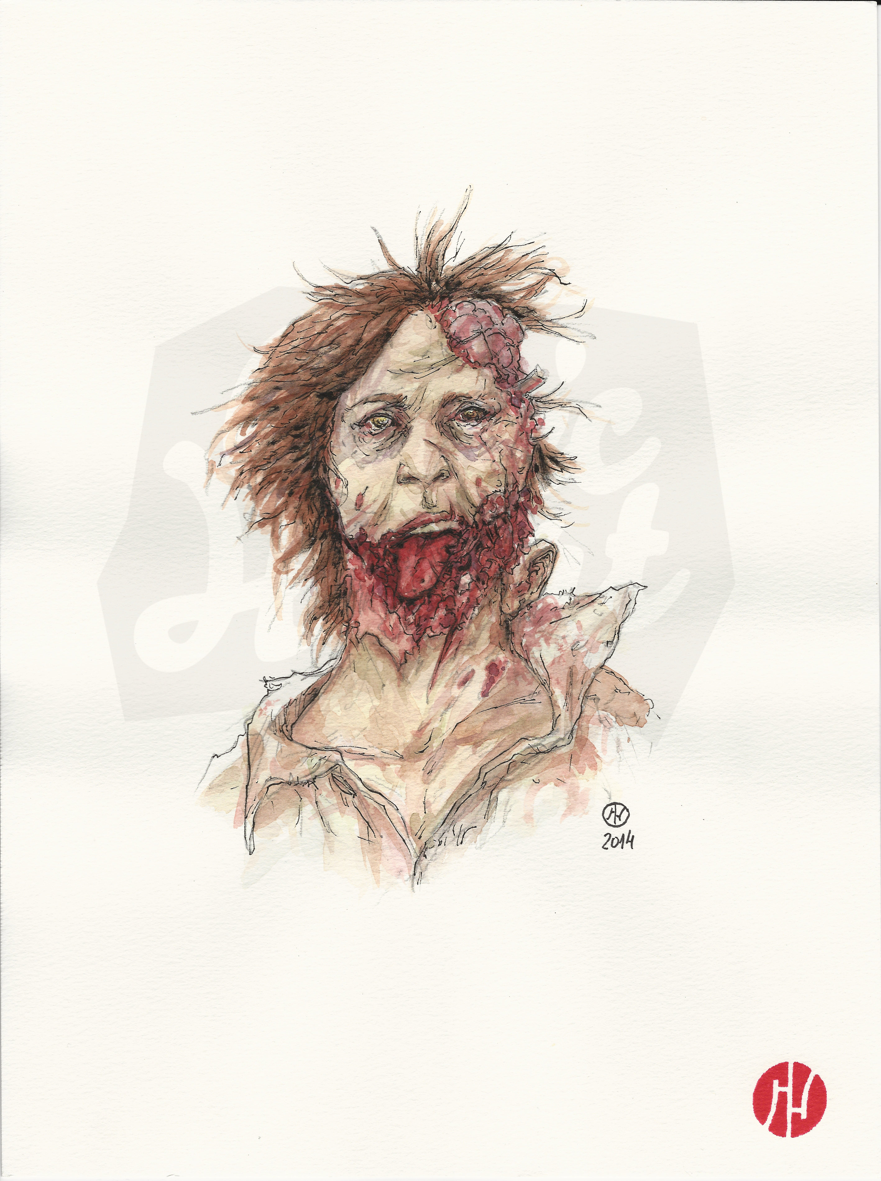 2835x3801 Walking Dead Watercolor - Walking Dead Watercolor