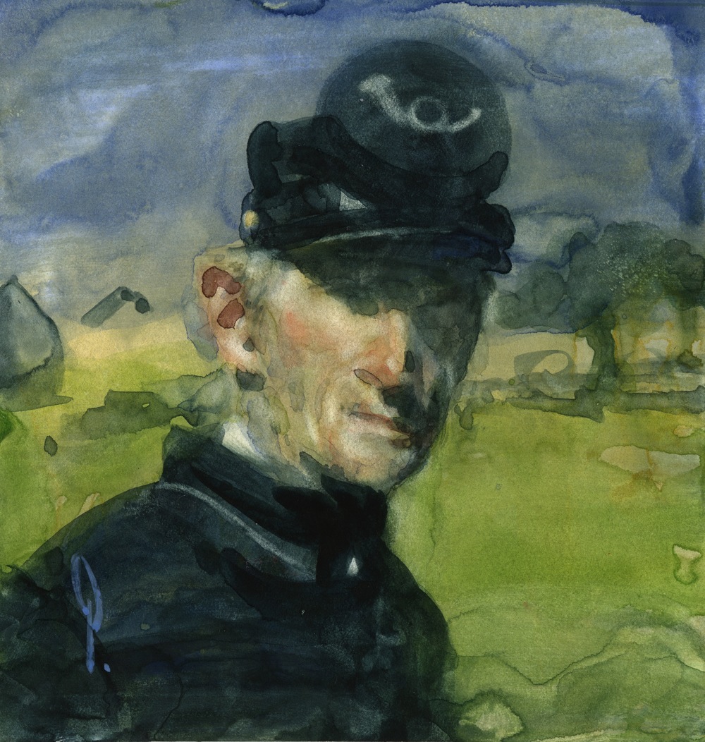 1000x1052 Watercolors George Pratt - War Watercolor