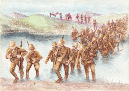 500x354 Watercolours - War Watercolor