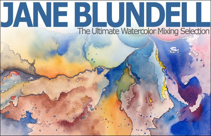 735x473 Jane Blundell The Ultimate Watercolor Mixing Selection - Warm And Cool Watercolor Chart