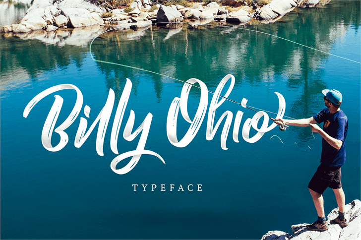 728x484 Billy Ohio Brush Font - Water Brush Font