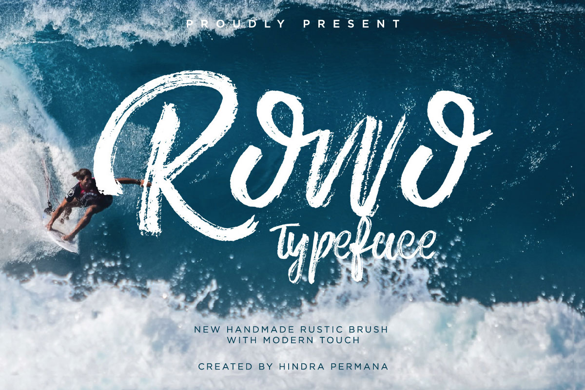 1200x800 Free Rowo Handmade Brush Font - Water Brush Font