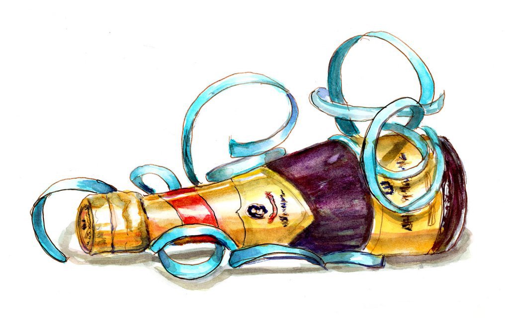 1024x639 ~ A 31 Day Watercolor Celebration Begins! - Water Color Champagne