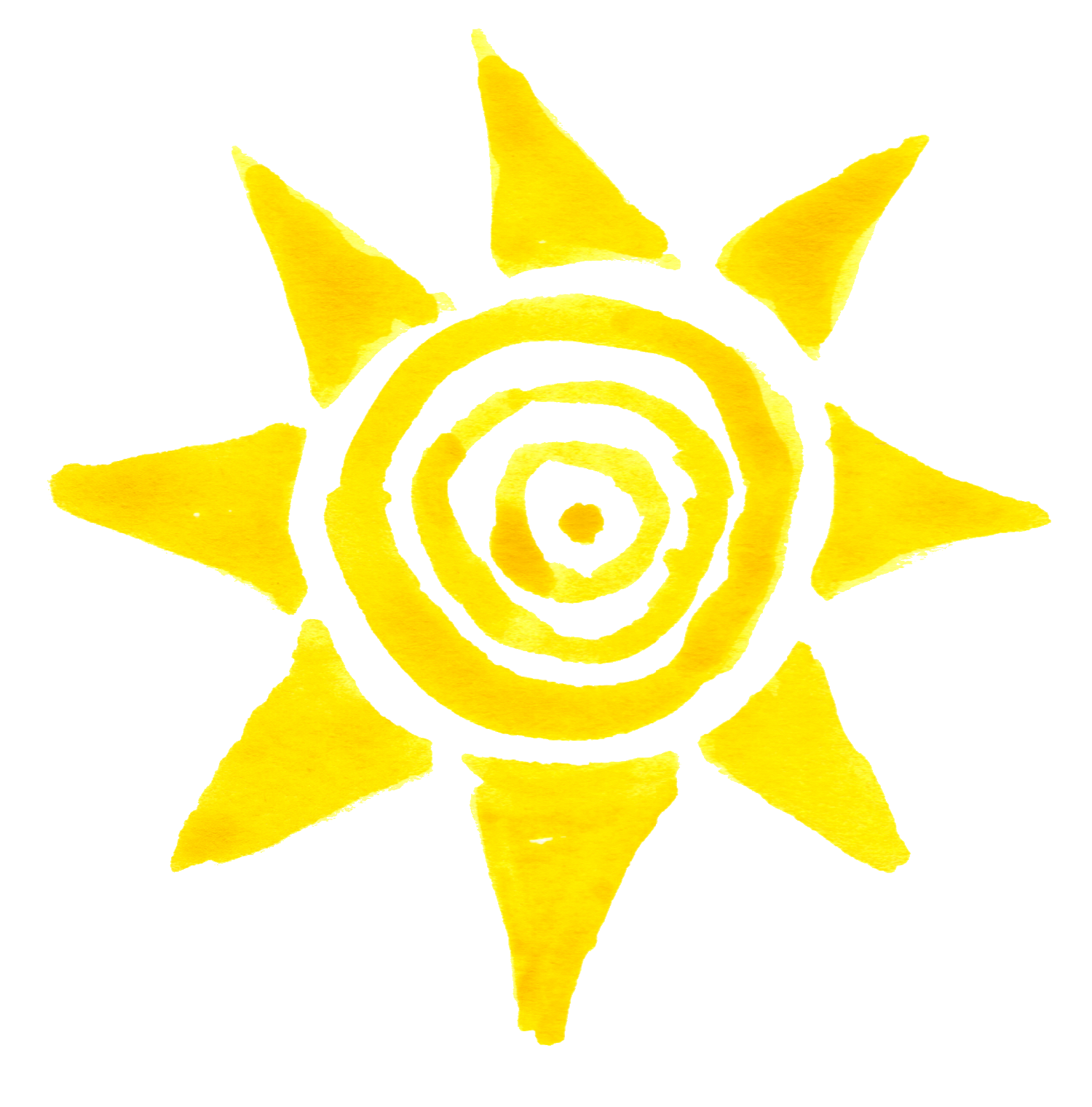 1500x1520 Sun Clipart Watercolor Cute Borders, Vectors, Animated, Black And - Water Color Sun