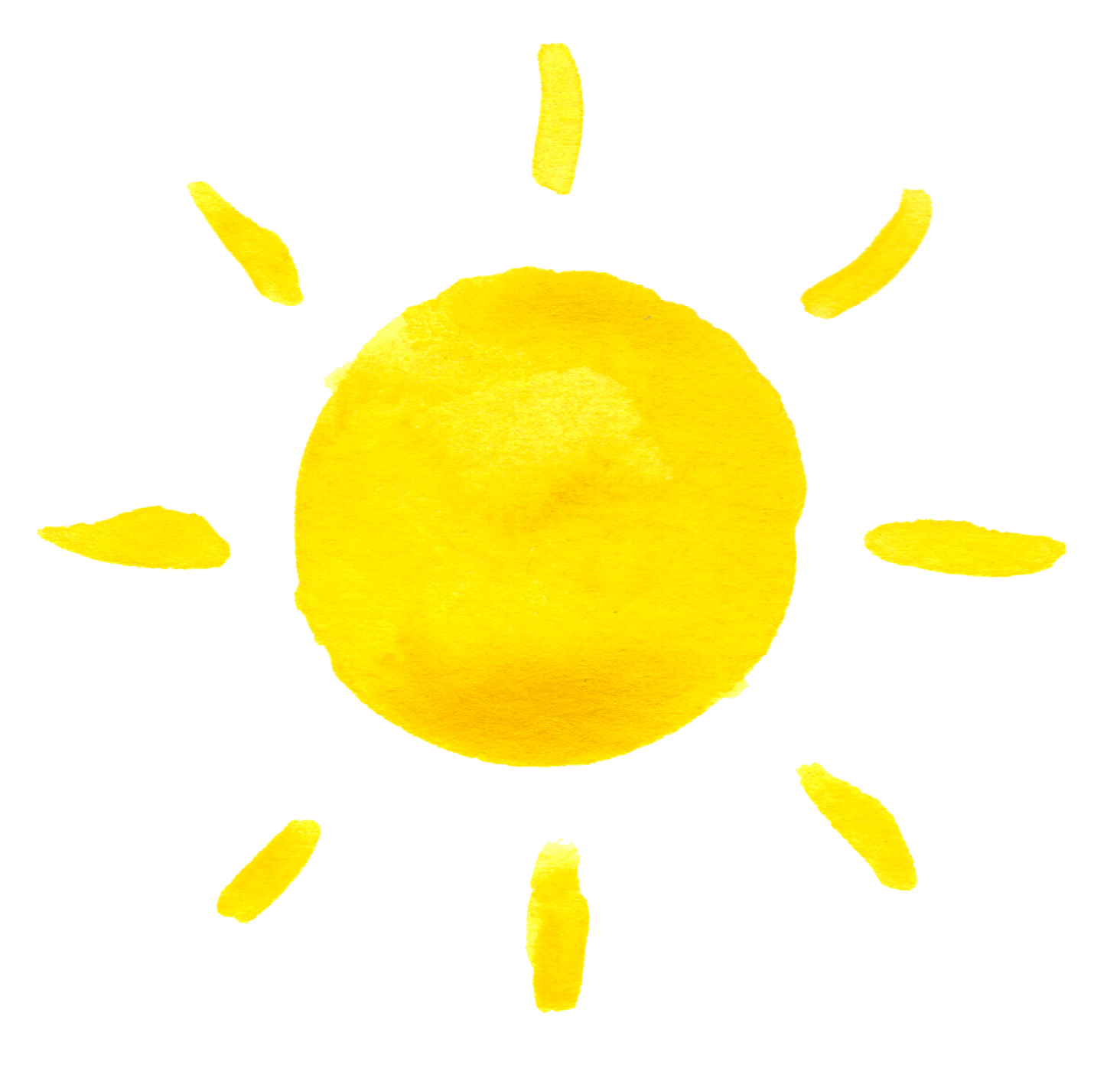 1464x1392 Collection Of Free Transparent Sun Watercolor. Download On Ubisafe - Water Color Sun