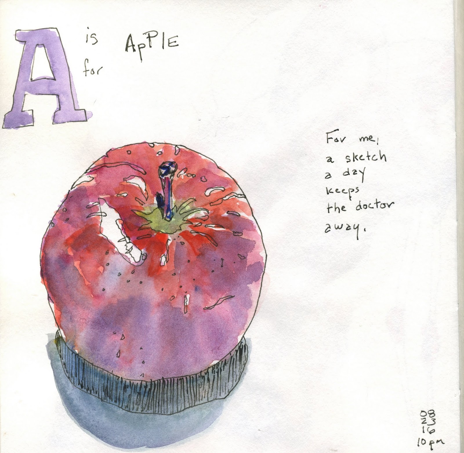 1600x1561 Scribbling With Spirit 2016 - Watercolor 2016