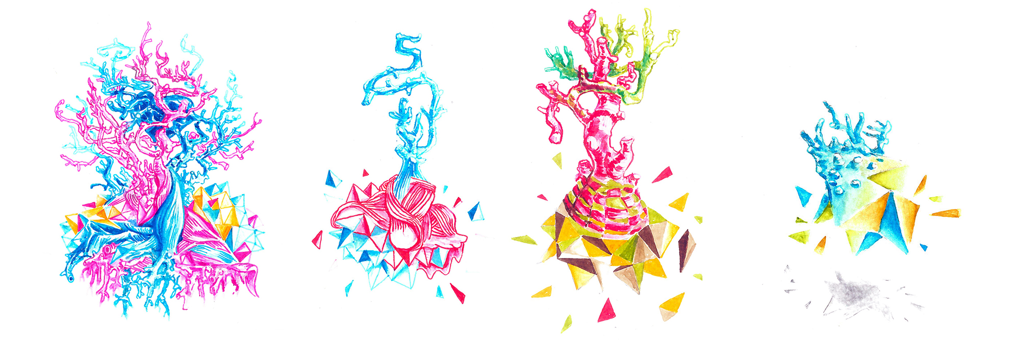 2000x671 Watercolor - Watercolor 2016