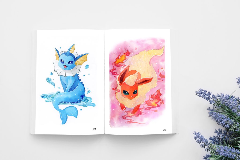 1024x683 Watercolor Artbook 2016 2017 With Exclusive Art Print And Custom - Watercolor 2016