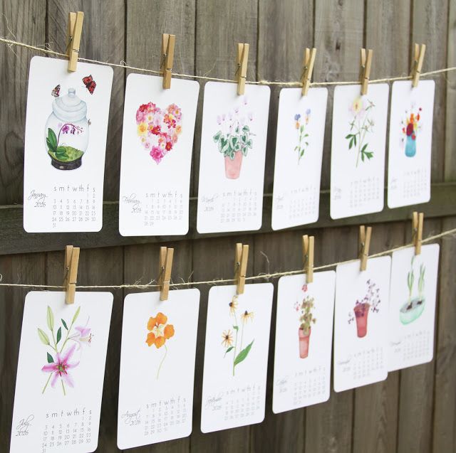 640x637 Introducing My 2016 Watercolor Art Print Calendar - Watercolor 2016 Calendar