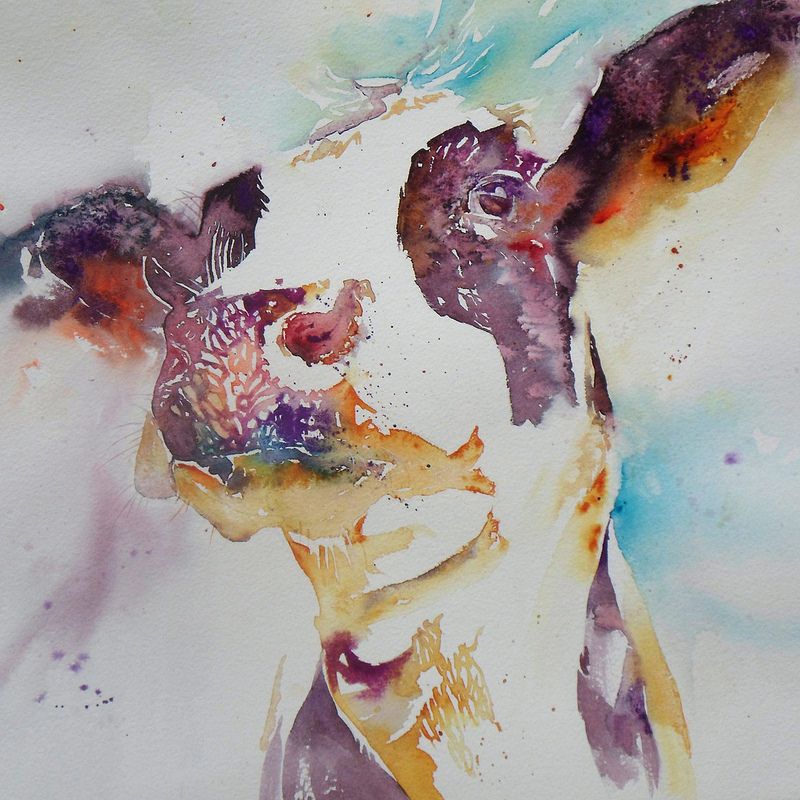 800x800 Blackmagic Artist Paintings Watercolor, Abstract - Watercolor Abstract Animals