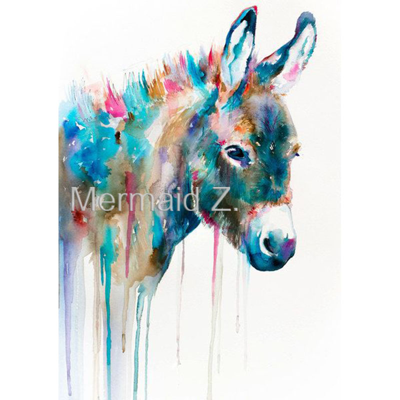 800x800 High Quality Hand Painted Animal Abstract Oil Painting Canvens - Watercolor Abstract Animals