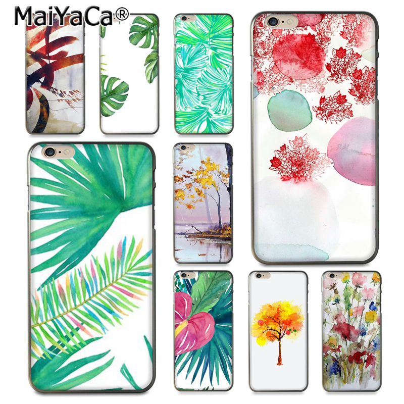 800x800 Maiyaca Watercolor Painting Plants Leaves Flower Phone Accessories - Watercolor Accessories