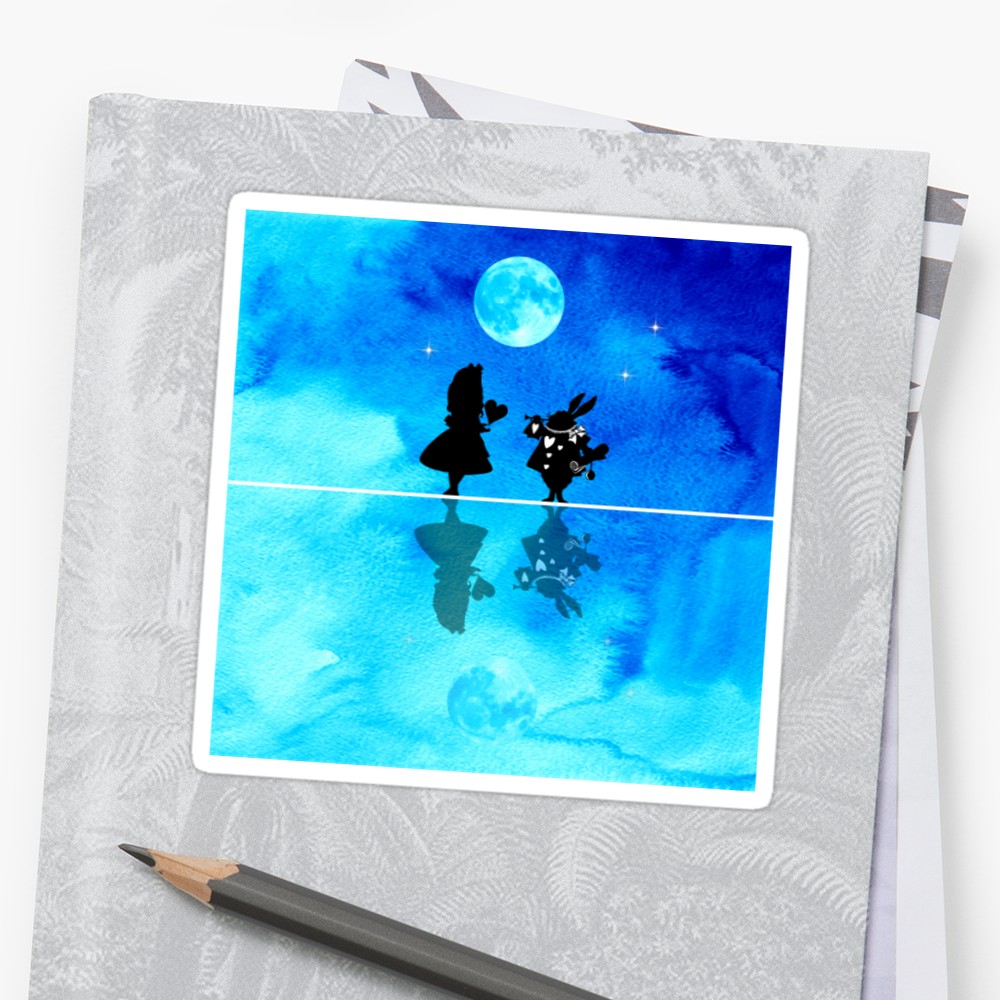 1000x1000 Alice In Wonderland - Watercolor Alice In Wonderland