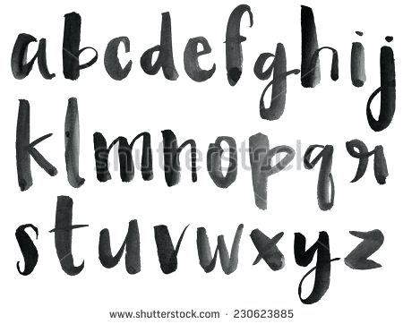 450x362 Abc Paint Modern Watercolor Alphabet Watercolor Font Painted - Watercolor Alphabet Letters