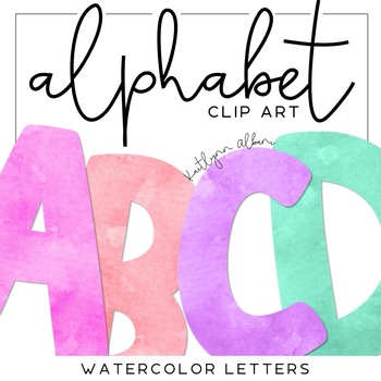 350x350 Watercolor Alphabet Letters - Watercolor Alphabet Letters