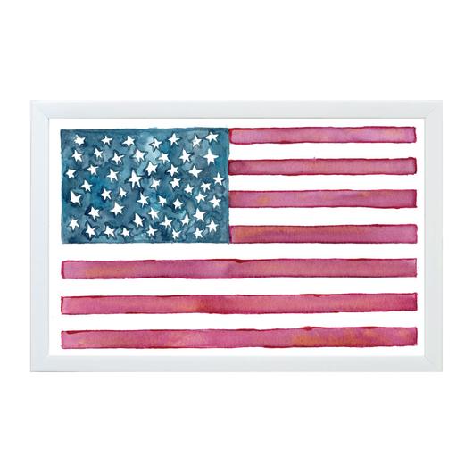 530x530 Watercolor U.s.a. Flag Seasonal Magnet Board Petallane - Watercolor American Flag
