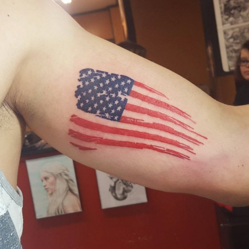 510x510 Tattoo American Flag Best Tattoo Ideas Gallery - Watercolor American Flag Tattoo