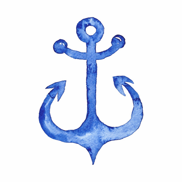 Watercolor Anchor at PaintingValley.com | Explore collection of ...