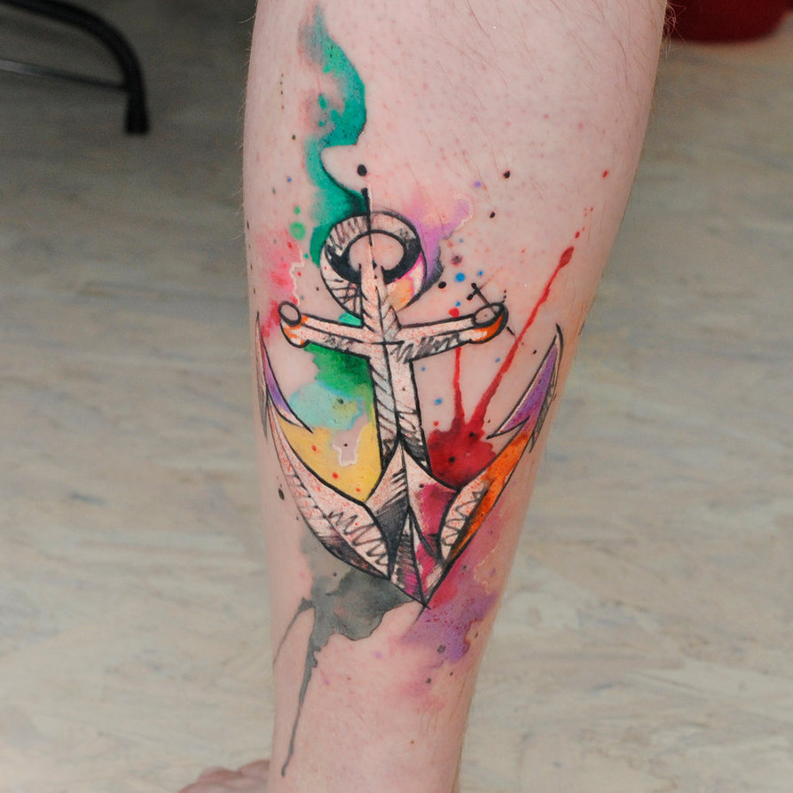 894x894 Watercolor Anchor By Dopeindulgence - Watercolor Anchor
