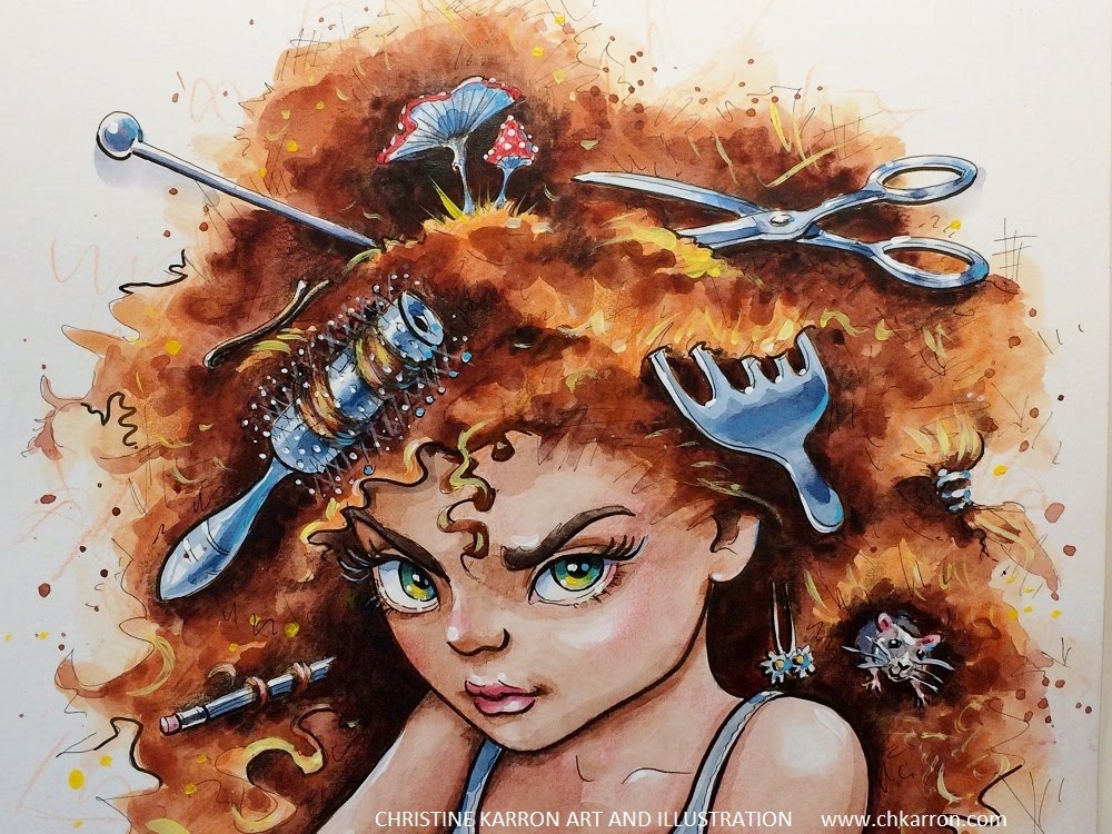 1000x750 Pen Line Watercolor Colored Pencils Speedpaint Illustration Bad - Watercolor And Colored Pencil