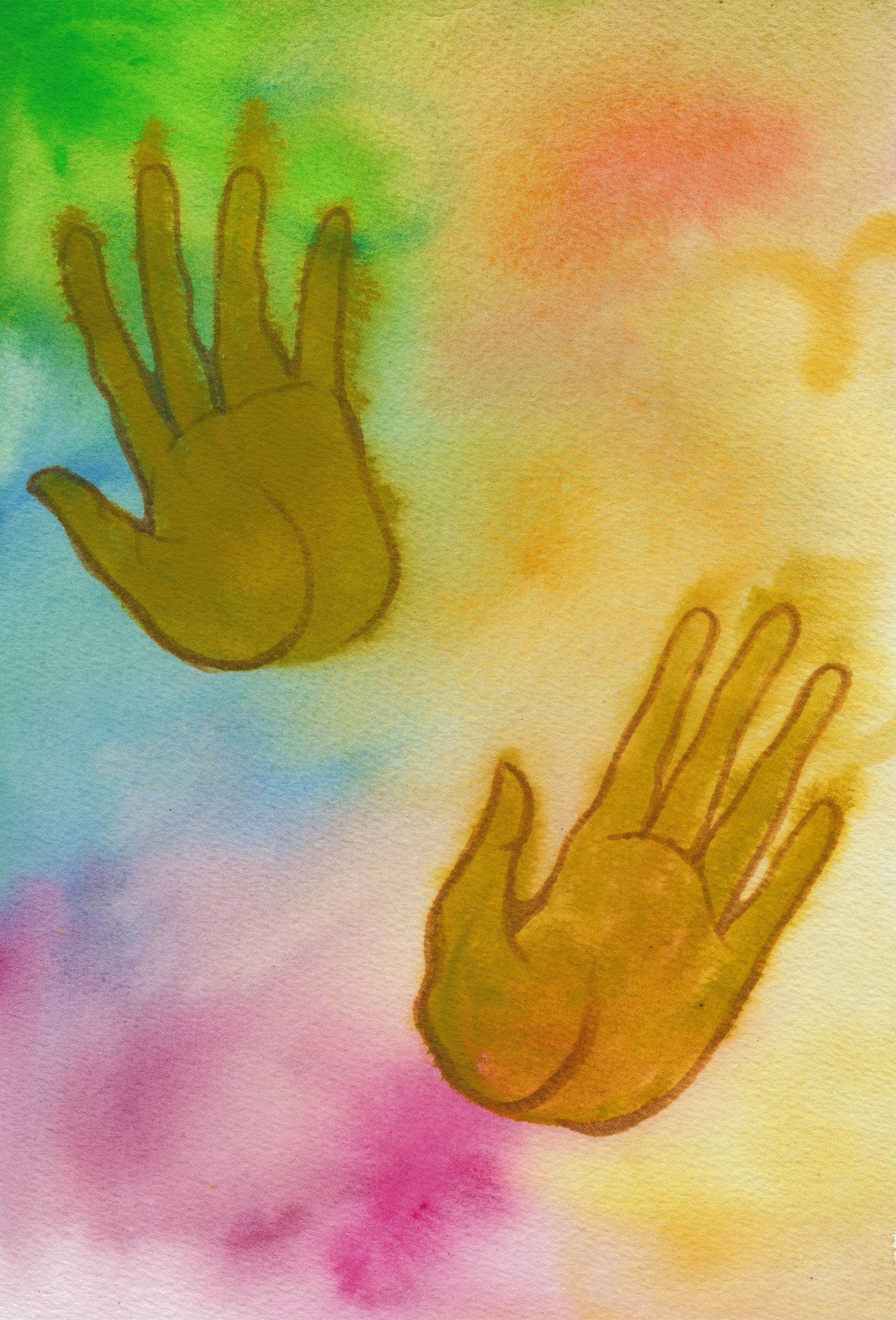 1776x2616 Experiment 12 Watercolor And Marker On Watercolor Paper My - Watercolor And Marker