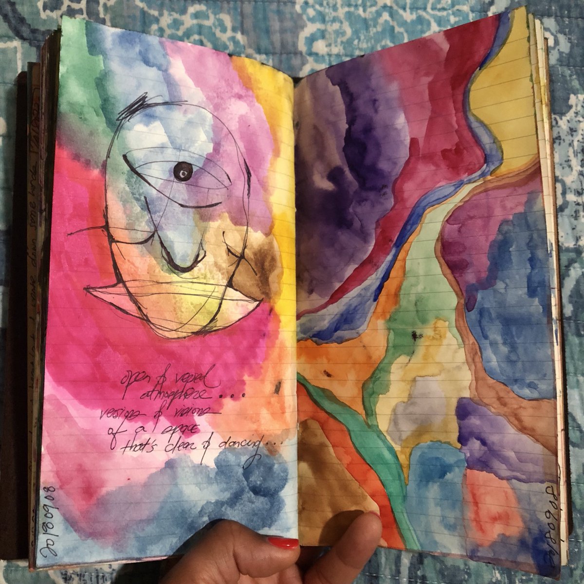 1200x1200 Shanta Devi On Twitter Yesterday, In My Art Journal. Ballpoint - Watercolor And Marker