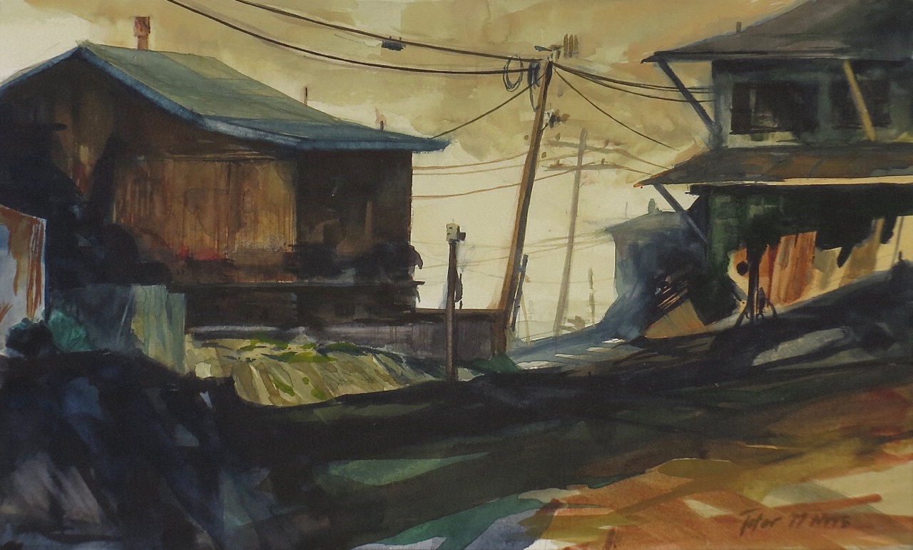 1280x771 Avid Art Industrial Watercolor And Marker Sketch - Watercolor And Marker