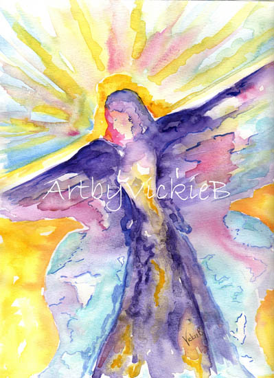 399x550 Angels Vickie Majors - Watercolor Angel