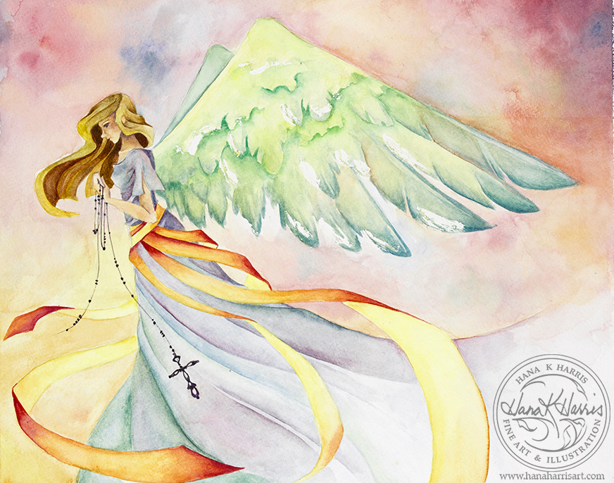 Watercolor Angel At Paintingvalley Com Explore Collection Of Watercolor Angel