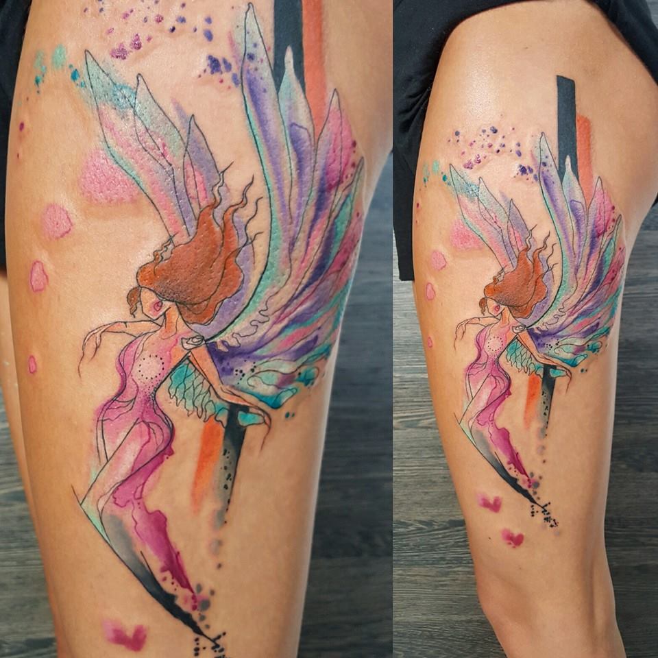 960x960 Watercolor Angel Best Tattoo Design Ideas - Watercolor Angel