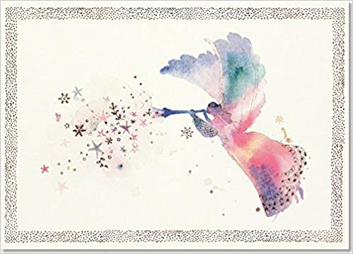 499x359 Watercolor Angel Deluxe Boxed Holiday Cards (Christmas Cards - Watercolor Angel