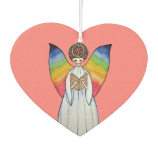 307x307 Angel Wings Car Air Fresheners Zazzle - Watercolor Angel Wings