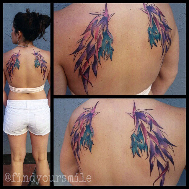 640x640 Some Wangssss - Watercolor Angel Wings Tattoo