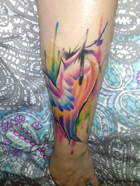 480x640 Watercolor Tattoos Wings Ideas - Watercolor Angel Wings Tattoo