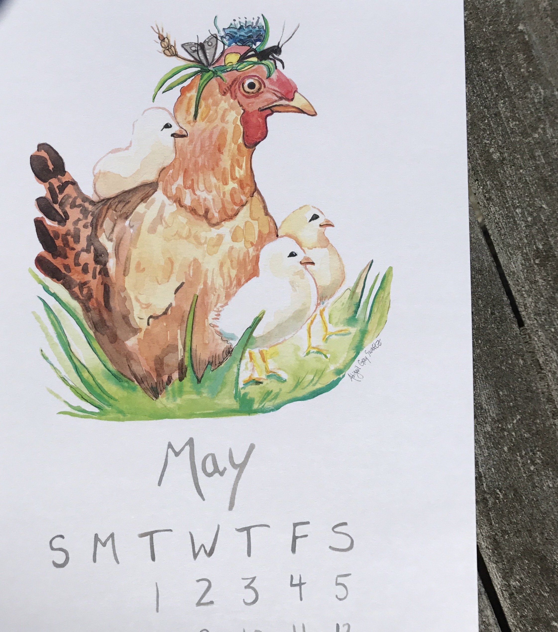 2242x2540 Animals In Crowns 2018 Wall Calendar Watercolor Animal Portraits - Watercolor Animal Prints