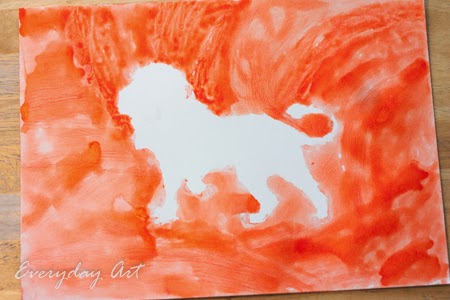 450x300 Everyday Art Art Activity For Kids Watercolor Animal Silhouettes - Watercolor Animal Silhouettes