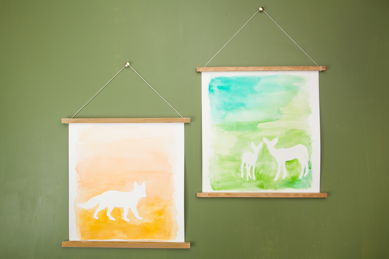 1240x827 Watercolor Animal Silhouettes Maker Crate - Watercolor Animal Silhouettes