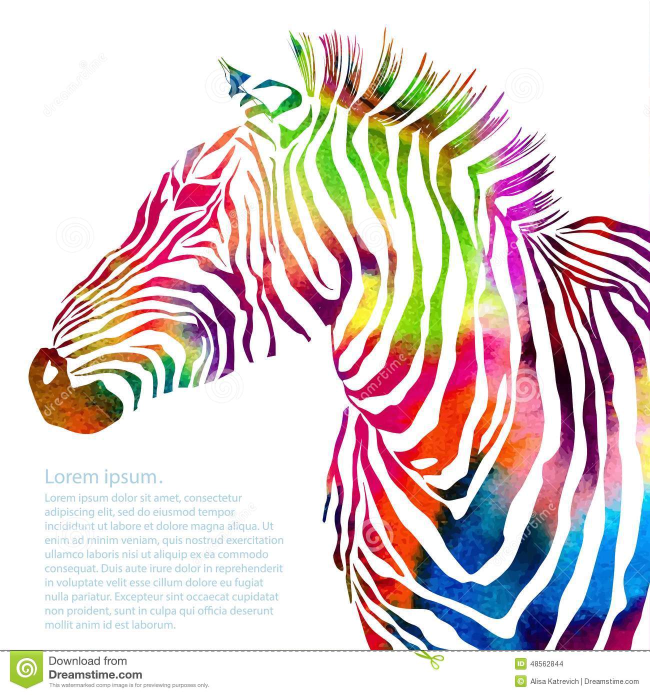 1300x1390 Animal Illustration Of Watercolor Zebra Silhouette Stock V On - Watercolor Animal Silhouettes